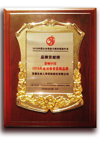 2015年度消费者信赖品牌 2015年度消费者信赖品牌
